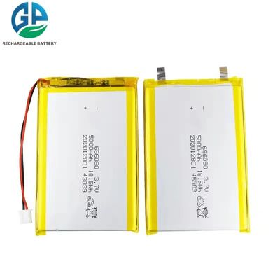 Hoge capaciteit 5000mah 3.7 V Lithium Ion Polymer Battery 500 Times Lp656090
