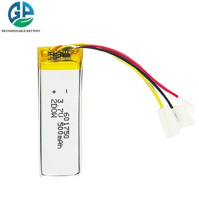 Kc 500mah 3.7v 601750 Custom Lithium Polymer Battery Voor luidsprekers Speelgoed