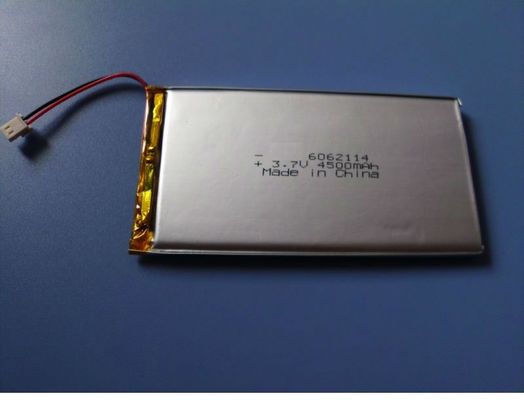 6062114 3.7V 4500mAh Lithium-Ion Polymeer Batterijpakket met 500 keer Laadcycli Li Poly Oplaadbare Batterij