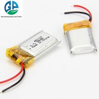 401119 Oplaadbare lithium-ion batterijpakket 3.7V 50mAh met 500 keer cyclusduur Li-ion polymer batterij