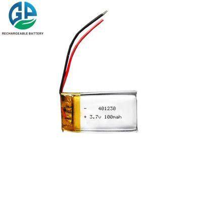 3.7V 100mAh Slim Lipo Batterij met 500 keer levensduur voor schoonheidsapparaten