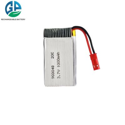 IEC62133 Lithium Polymer Battery Pack 3.7v 20C Ontlading 903048 1000mah Rc Helikopterbatterij