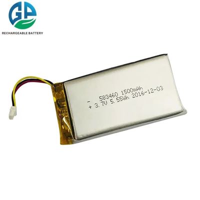 Hoge temperatuur oplaadbare Lipo 300ma Li-polymerbatterij LP583460 Hoge capaciteit 3.7V Voor digitale apparaten