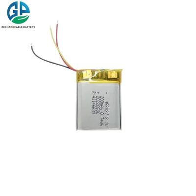 452027 3.7v 200mah Oplaadbare lithium-polymerbatterijen KC met draad PCM-connector