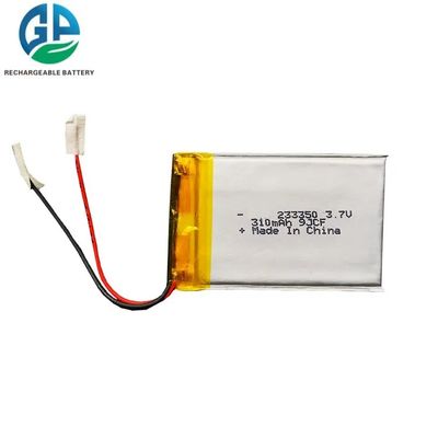 310mAh 3.7V 2mm Dikte Li-polymerbatterij Lipo-batterijpakket voor consumentenelektronica