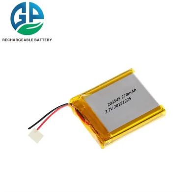 233545 Li-ion-polymerbatterij 270mAh 3.7V Smart Watch Digitaal Lithium-ion Polymer Cell Pack