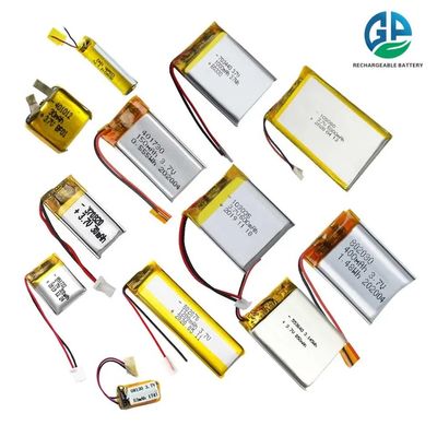 Hoge capaciteit 3.7V 1250mAh Lithium Ion Polymer Battery 102550 500x Oplaadbare batterijpakket Polymer Lithium Battery