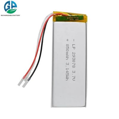 Hoogtemperatuur 3.7V 850mAh Lithium Polymer Battery LiPo oplaadbare batterij voor digitale apparaten