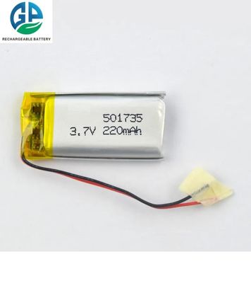 OEM 3.7V 220mAh KC IEC62133 Goedgekeurde Oplaadbare Lithium Polymere Batterij
