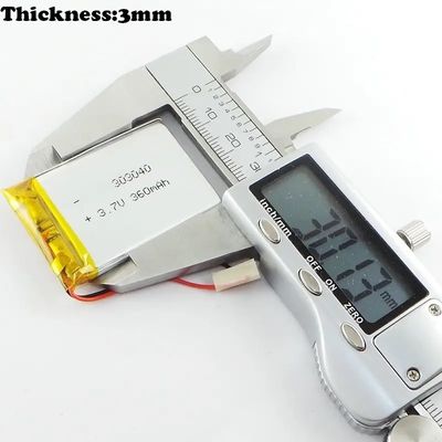 3.7V 300mAh Lithium Polymer Battery Pack met 500 keer Cycle Life voor schoonheidsapparaten