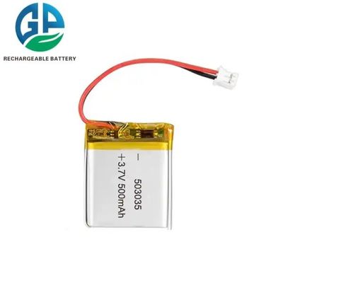 KC CB IEC62133 Goedgekeurde hoge kwaliteit Super Power Lipo503035 3.7V 500mAh oplaadbare Li-Ion Flat Battery
