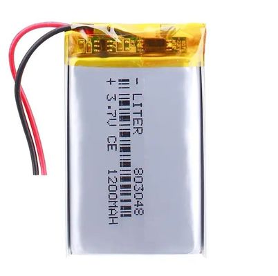 3.7V KC Goedgekeurd 803048 1200mah Li-Polymer Oplaadbare UL UN38.3 Lithium Polymer Battery