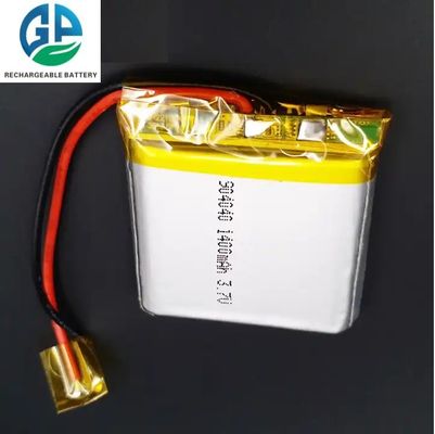 UN38.3 3.7v 1400mah Li-polymerbatterij 904040 Lithium-polymerbatterijpakket KC CB IEC62133 Goedkeuring