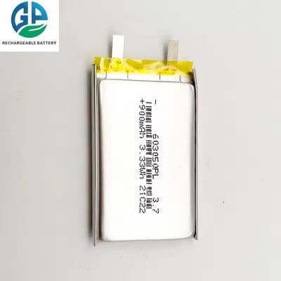 KC IEC62133 Goedgekeurd 900mAh 3,7V oplaadbare batterijpakket Polymer Lithiumbatterij