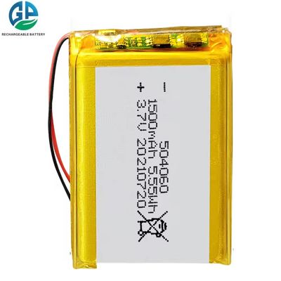 504060 3.7v 1500mah Lipo Lithium Polymer Battery voor digitale producten CE ROHS KC goedgekeurd