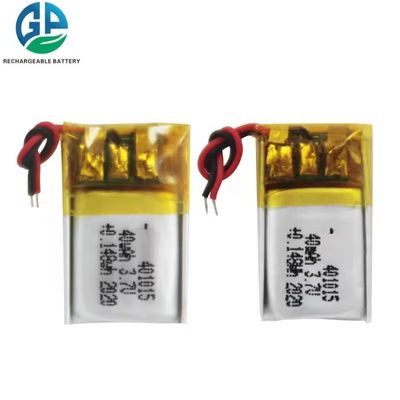 401015 3,7V 40mAh Lithium Polymer Battery LiPo oplaadbare batterij met PCB en connector