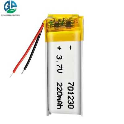 Li Polymer Battery Pack 701230 3,7v 220mah OEM oplaadbare warm verkoop KC CB IEC62133 goedgekeurd