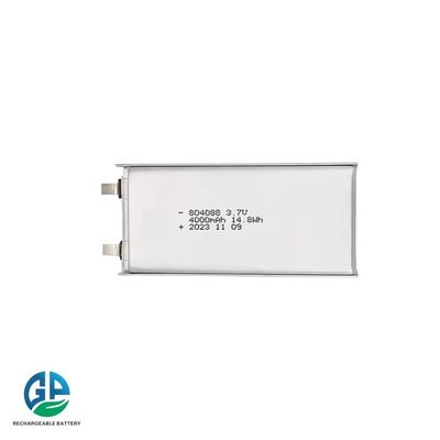 804088 3,7V oplaadbare lithium-ion-polymerbatterij Hoog vermogen Hoog vermogen 4000mAh Lipo-batterij