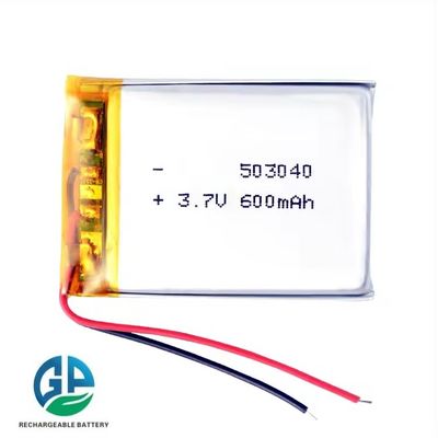 Oplaadbare batterij Kwaliteit 503040 Kleine lithium-polymerbatterij Lipo 3.7v 600mAh KC gecertificeerde batterij
