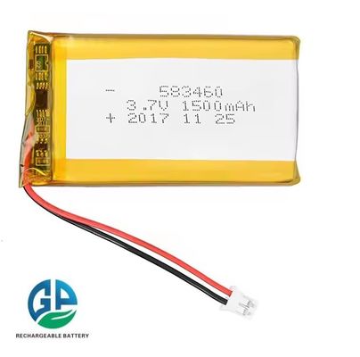 KC Voor digitale producten Hoge capaciteit oplaadbare 3.7v 583460 1500mah Lithium Polymer Lipo Battery