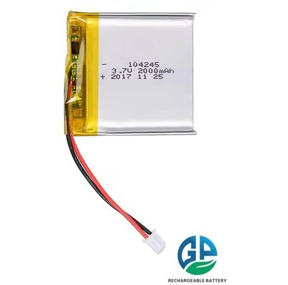 KC Goedgekeurd 104245 Oplaadbare 3.7v 2000mah Lithium Polymer Lipo Battery High Quality Polymer Battery Pack