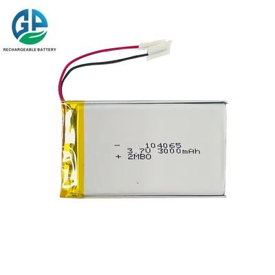 Hoge ontladingssnelheid batterij 3.7V 3000mah 30C Max60C oplaadbare Lipo batterij 104065 3000mah Voor drone