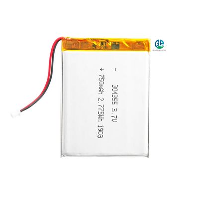 Hoogontladingspercentage Batterij 30C Max60C Oplaadbare 3.7V 750Mah 304355 Lithium Ion Batterij