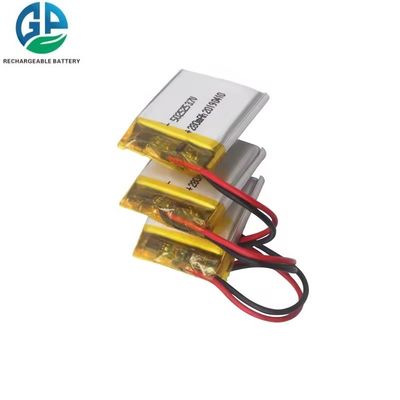 502525 Aangepaste 3,7V 280mAh Li-Polymeer Batterijpack met 500 Cycli Levensduur