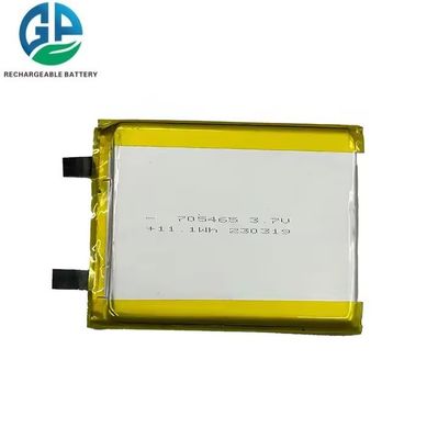 Hoge ontladingssnelheid Batterij 3.7V 3000mah 30C Max60C Plat oplaadbare Lipo-batterij Hoge capaciteit 705465