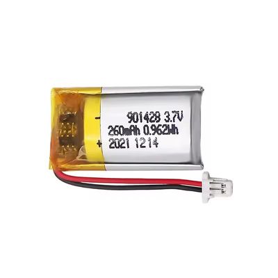 901428 260mAh 3.7V Professionele Custom Lithium Polymer Battery Pack
