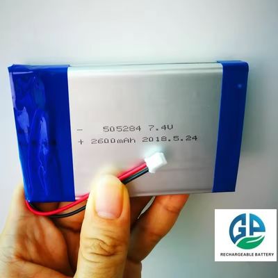 Hoogcapaciteit 7,4V Li-polymerbatterij 505284 2S1P 2600mah oplaadbare lithium-ion lithium-ion lipo-lithium-polymerbatterij