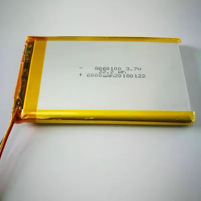 Oplaadbare 6000mAh 3.7V Lithium Polymer Lipo-batterij voor schoonheidsapparaten
