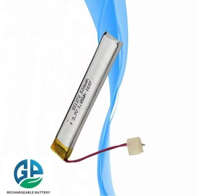 Li Polymer KC oplaadbare Lipo-batterij 551370 Lipo-batterij 3.7v 500mAh-batterij voor LED-kast Lig