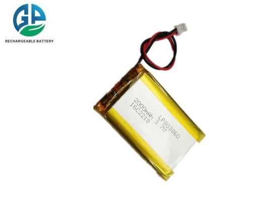 Hoge capaciteit oplaadbare lithiumbatterij 803860 /083860 2000mah 3.7V Lithiumpolymerabatterij 500 maal