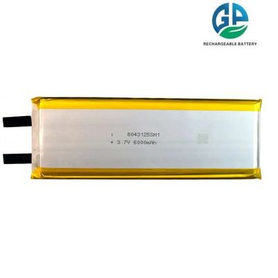 Hoge energie-dichtheid 3.7V 6000mAh Lithiumpolymer Lipo oplaadbare batterij