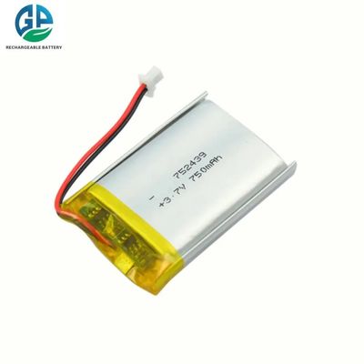 Hoge ontladingssnelheid Batterij 30C Max60C Oplaadbare 3.7V 750Mah Hoogwaardige 752439 Lithium Ion Batterij