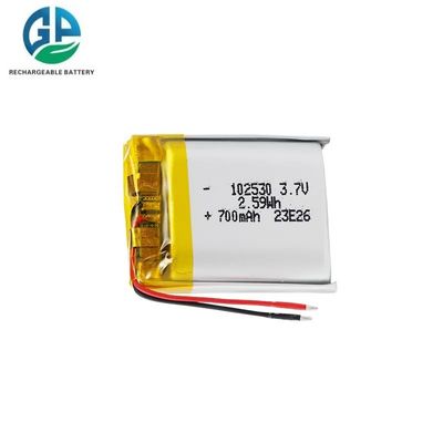 KC IEC62133 Hoogwaardige 3.7v 102530 6s 3s 700mah Lithium Polymer Ion Battery Voor Smart Watch