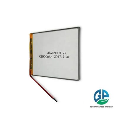 Li-ion-polymerbatterij met een hoge capaciteit 2500mAh Li-polymerbatterij 3.7v 357090 voor tablet