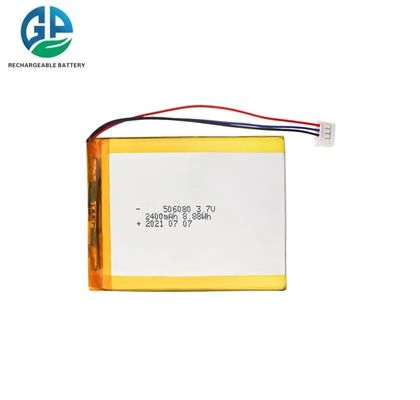 3.7V 2400mAh Lithium Polymer Battery Pack met 500 keer de levensduur voor schoonheidsapparatuur en mobiele stroom