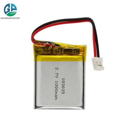 Oplaadbare KC CE 103035 3.7v 1000mah Lipo-batterijen Lithium Polymer Battery Pack 1000mah 3.7v