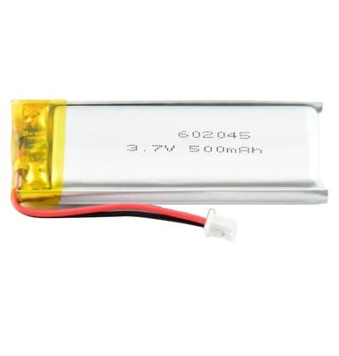 3.7V 500mAh 602045 Lithium Polymer Lipo Battery Oplaadbare Li-Ion voor schoonheidsapparaten