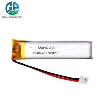 3.7V Li-Polymer Cell 250mAh Polymer Lithium Battery Met KC 3.7v 551145 250mah Lithium-Ion Polymer Batterijen