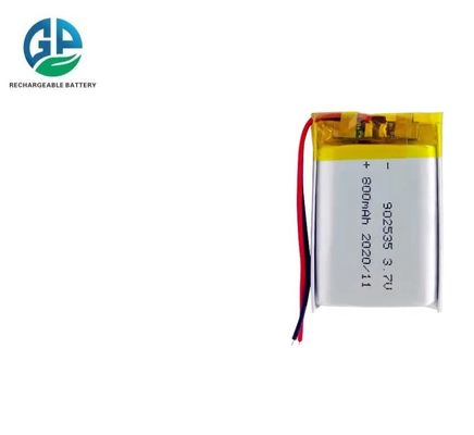 Hoogwaardige oplaadbare batterij 882535 Batterij 902535 Lipo 3.7v 800mah Lithium Polymer Lipo Batterij