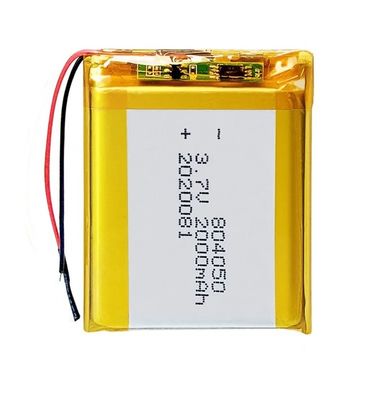 3.7v KC oplaadbare lithium-polymerbatterij Li-ion Lipo-batterij 2000mah 804050