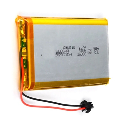 Energietechnologie Li-polymer batterij oplaadbaar 30C Max60C 3.7v Lipo batterij oplaadbaar Li-polymer 1260110 10000mAh
