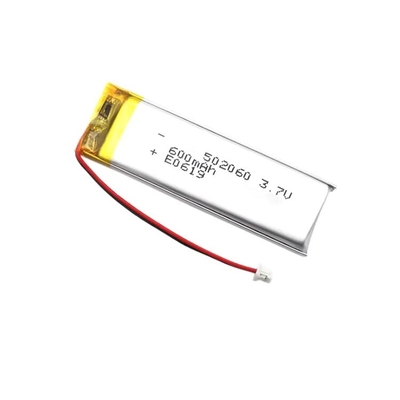 Oplaadbare batterij Li-polymer batterijcel Oplaadbare batterij 3.7v 600mah Pakket Model Kwaliteit 502060 Kleine lithium-polymerbatterij Lipo 3.7v 600mAh KC gecertificeerde batterij