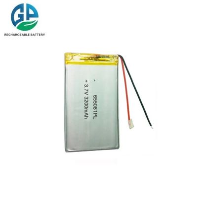 Oplaadbare lithium-polymerbatterij 655081 3.7V 3200mAh KC IEC62133 Goedgekeurd voor drones