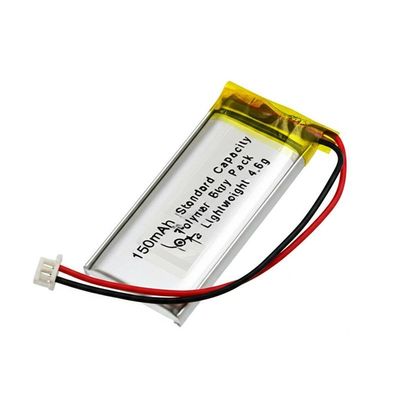 150mAh 3.7V Li-polymeerbatterijpakket met lichtgewicht 4,6 g aangepast ontwerp