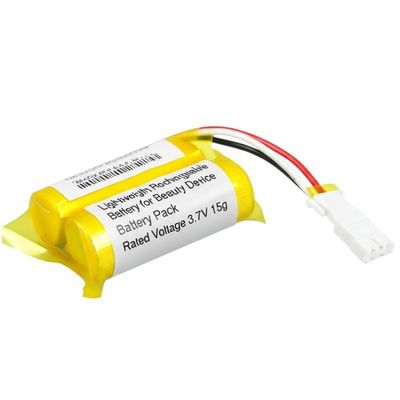 Lichtgewicht oplaadbare batterijpack voor schoonheidsapparaat Nominale spanning 3,7V 15g