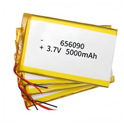 Oplaadbare Lithium Batterij Hoge Capaciteit 5000mAh Lithium Ion Batterij Cel 3.7v 5000mah 656090 met PCB Kabels